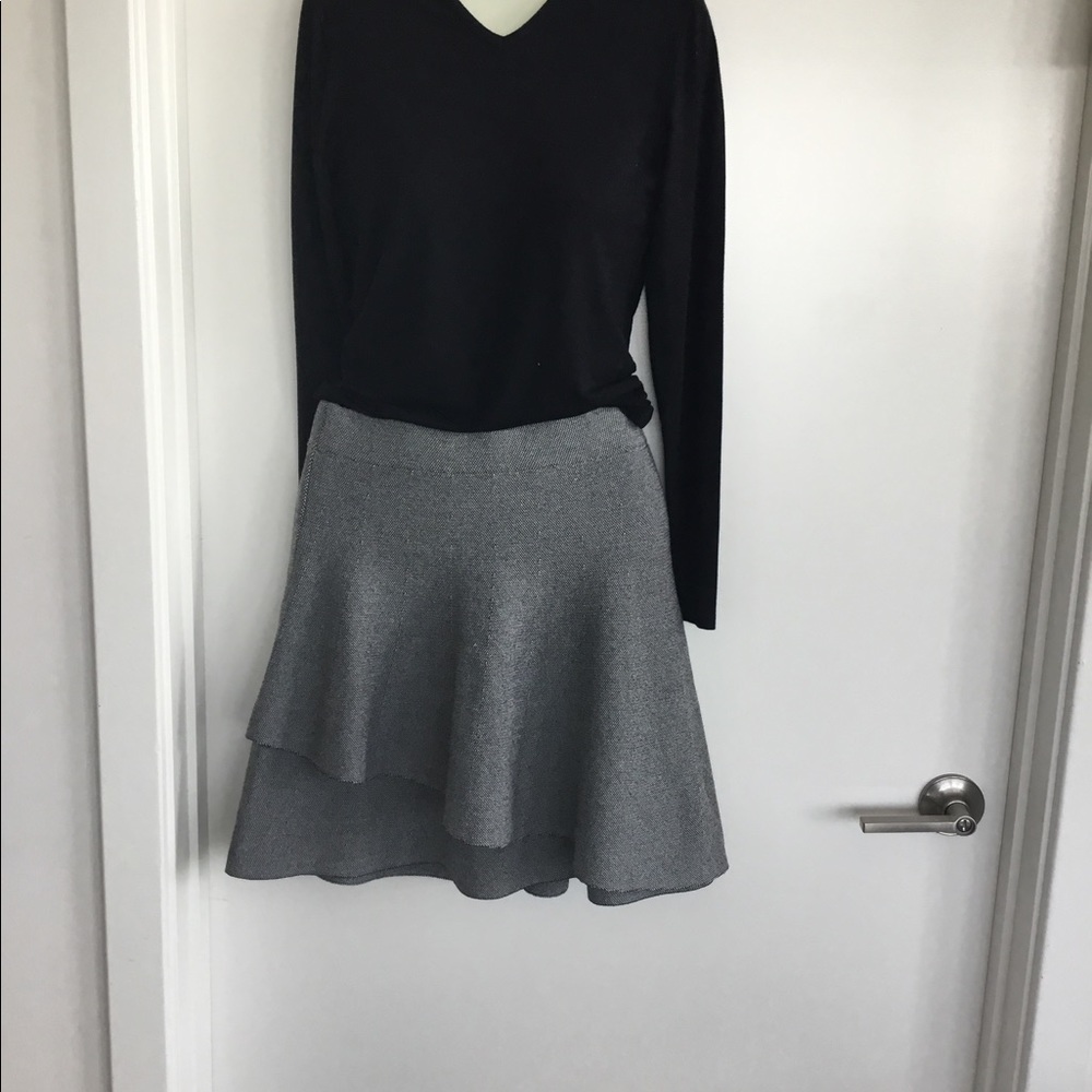 Zara Basic Collection Gray Double Layer Skirt Siz… - image 8